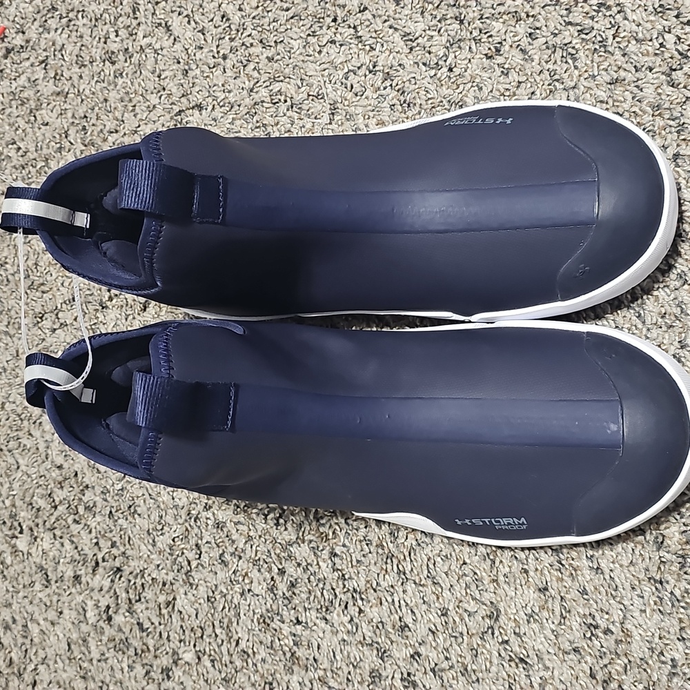 Under Armour Men's Navy and White Rain Boots - Picture 5 of 7